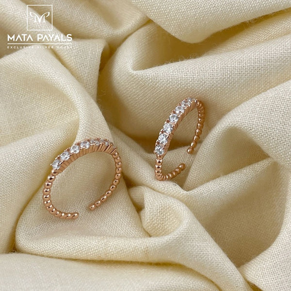 Delicate Design Rose Gold Toe Ring