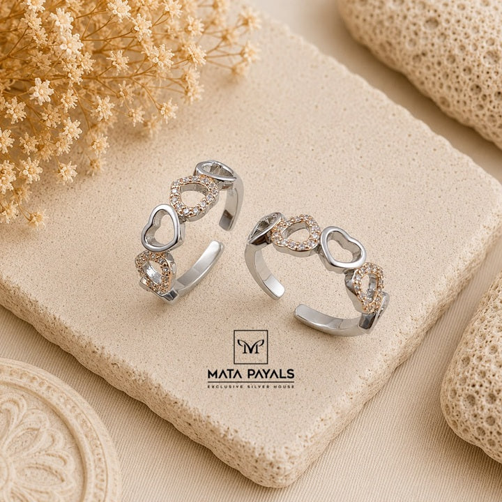 Lovely Heart Toe Ring