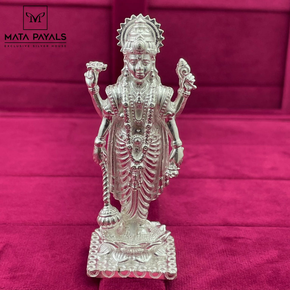 Silver Vishnu Idol