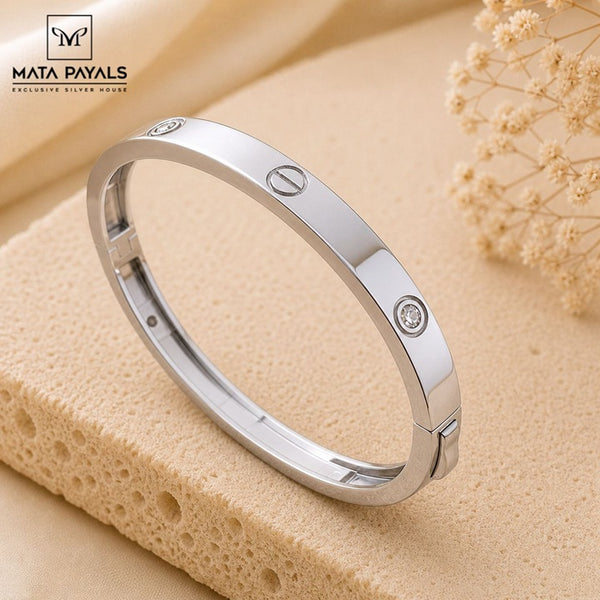 Elegant Silver Kada