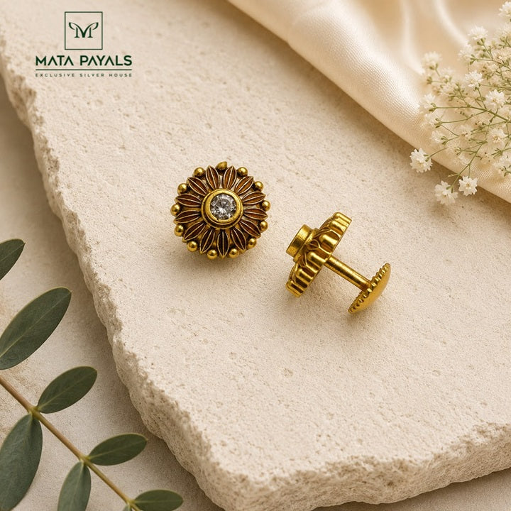 Creative Gold Plated Stud