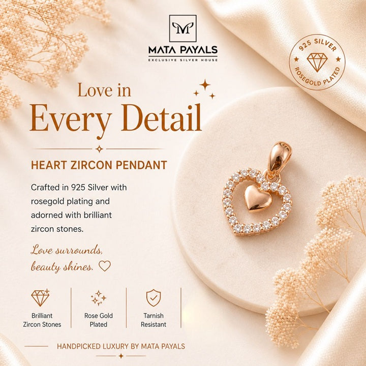 Lovely Rose Gold Pendant