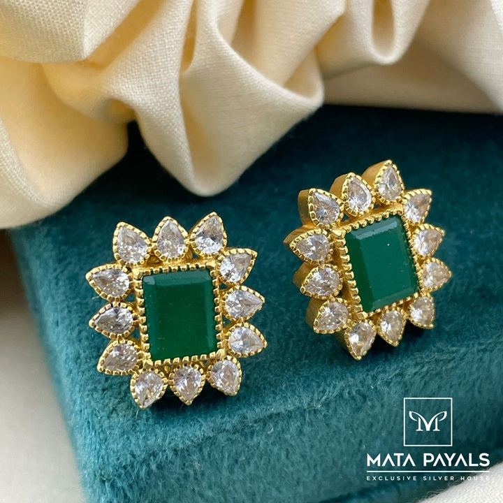 Gorgeous Cut Stone Stud