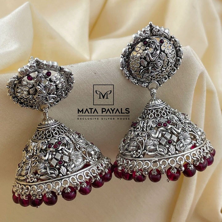 Wedding Bride Oxidised Jumka