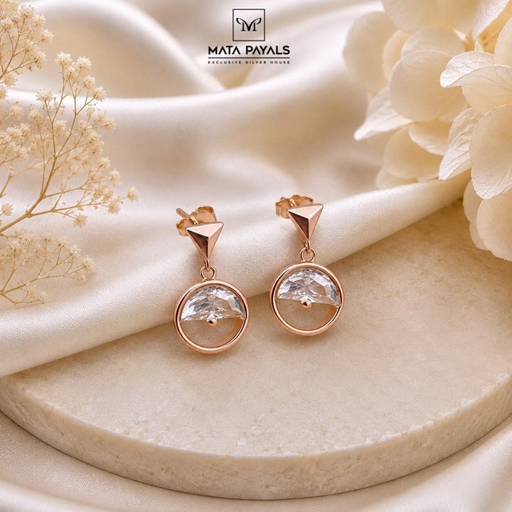 Rose Gold Zircon Tiny Hanging