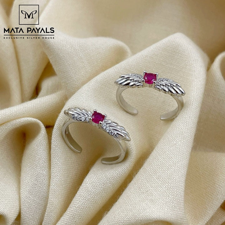 Elegant Rhodium Toe Ring
