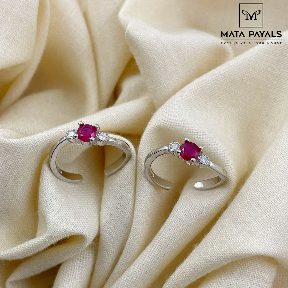 Single Stone Toe Ring
