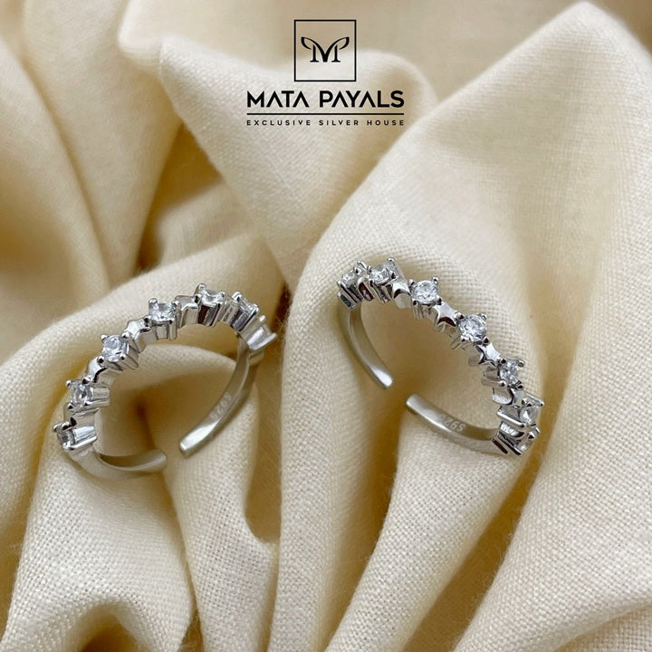 Charming Silver Toe Ring