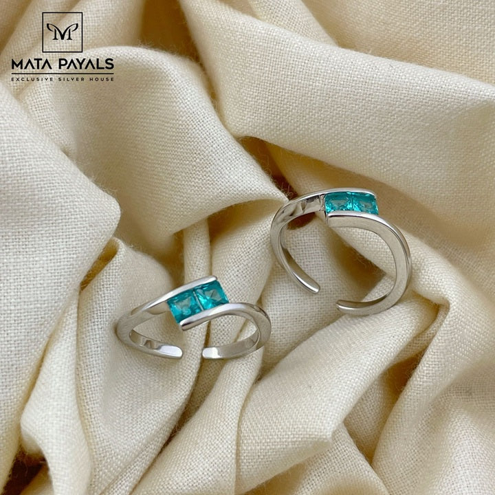 Blue Toe Ring