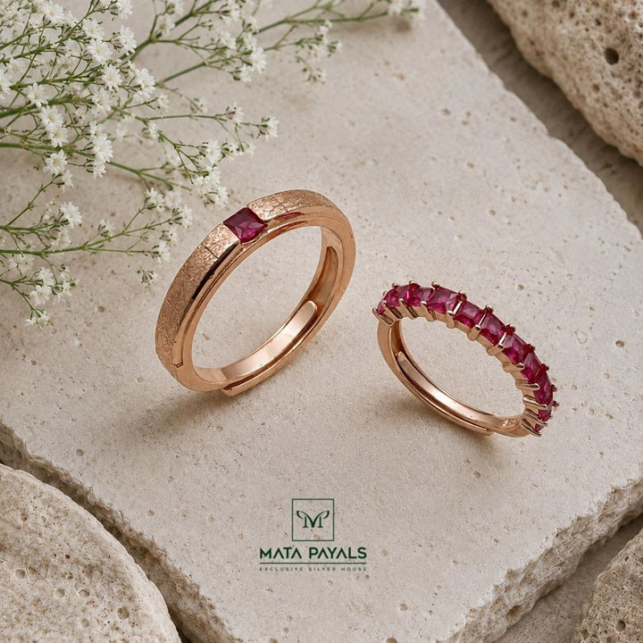 Grand Pink Couple Ring