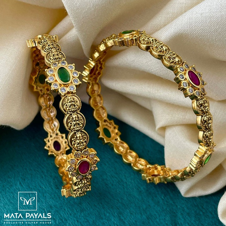 Gold Polish Lakshmi Bangle
