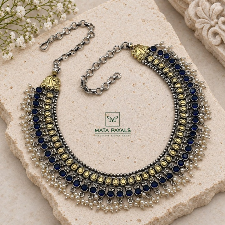 Stunning Navy Blue Necklace