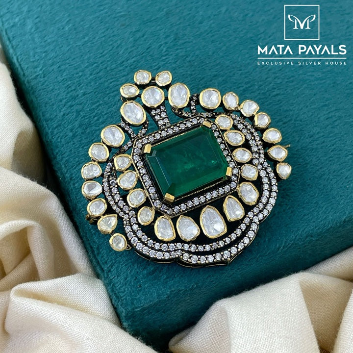 Attractive Moissanite Brooch