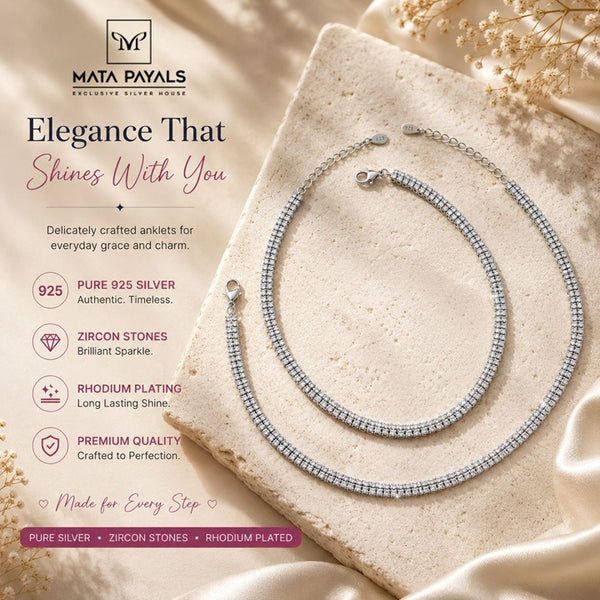 Excellent Zircon Anklet