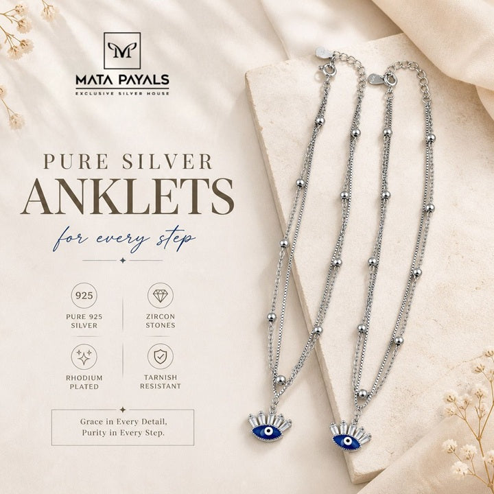 Dazzling Evil Eye Anklet
