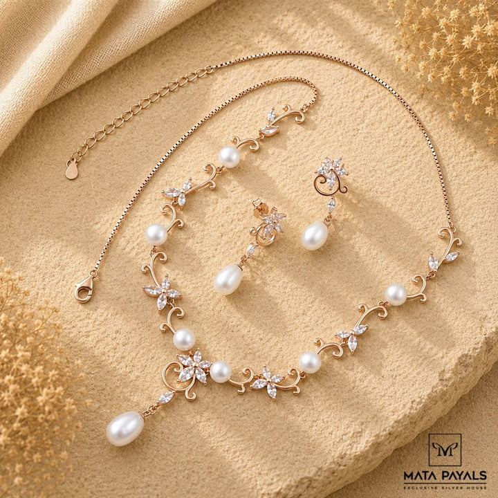 Stylish Rose Gold Necklace
