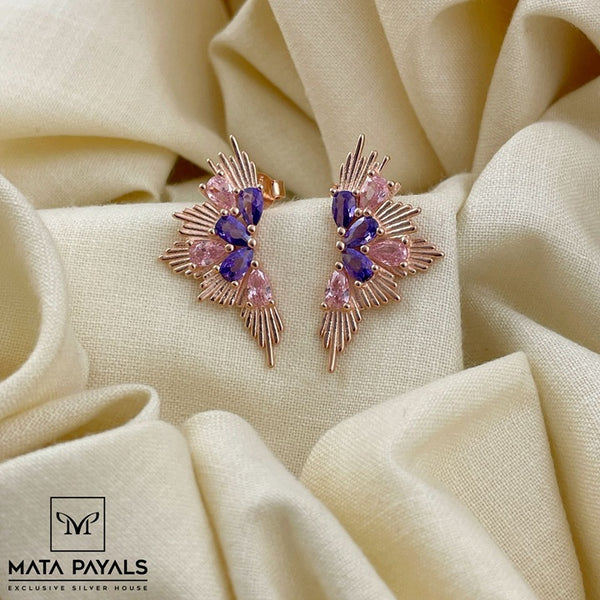 Designer Rose Gold Stud