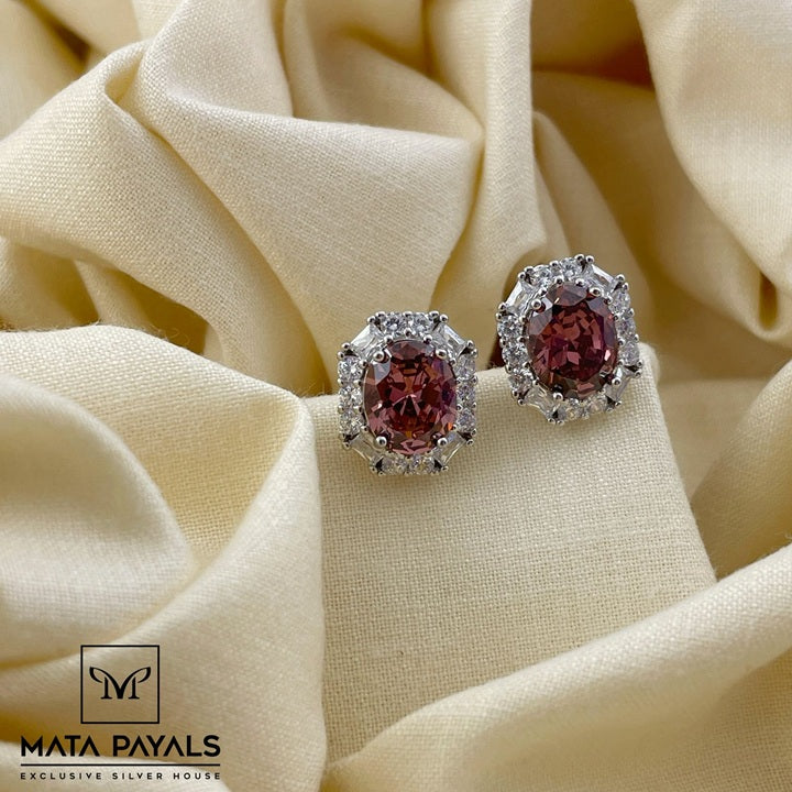 Heritage Zircon Rhodium Stud