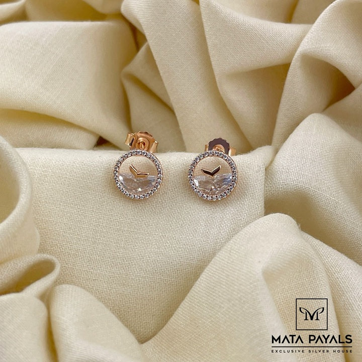 Elegant Rose Gold Stud