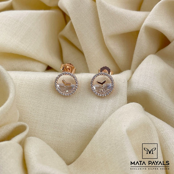 Elegant Rose Gold Stud