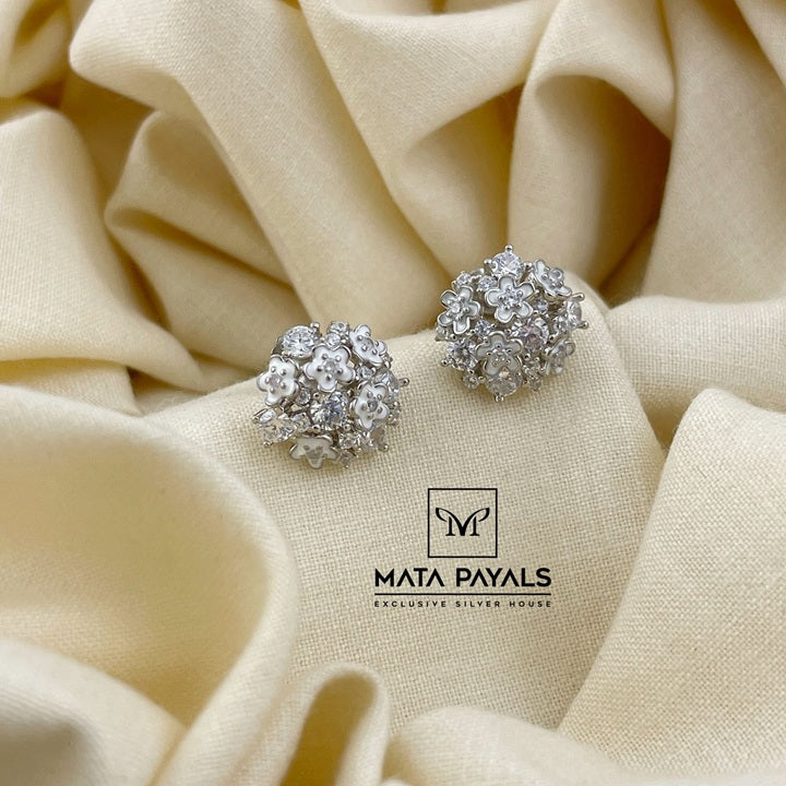Mesmerizing Silver Stud