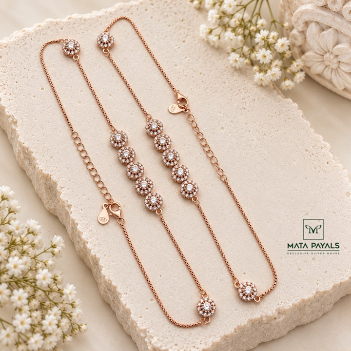 Dreamy Rose Gold Anklet
