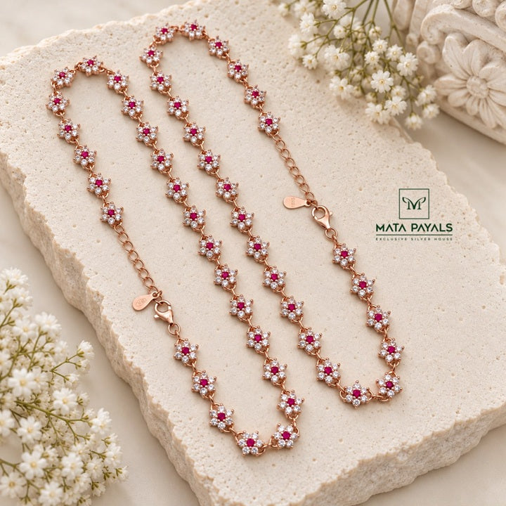 Sparkling Zircon Rose Gold Payal