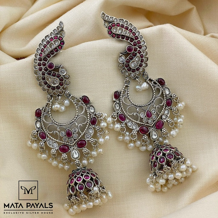 Mesmerizing Oxidised Jhumka
