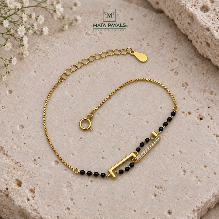 Trendy Gold Polish Bracelet