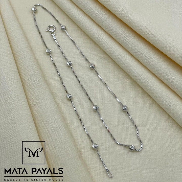 Flaring Pure Silver Chain
