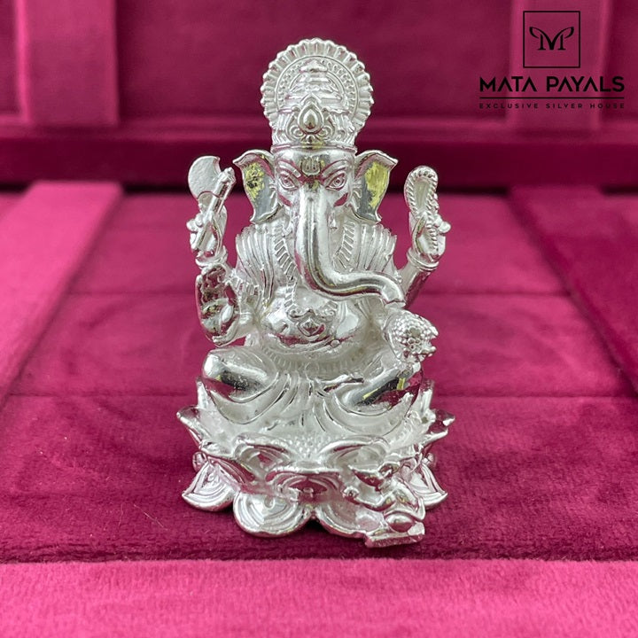 Ganesh Silver Idol