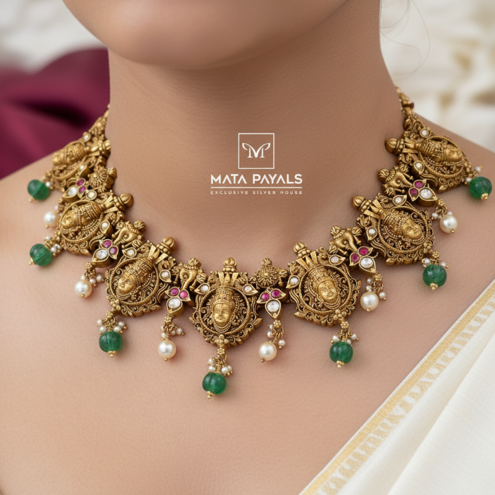 Heritage Gold Plated Lakshmi Hara