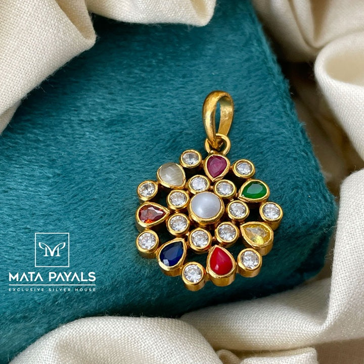 Cute Navratna Pendant