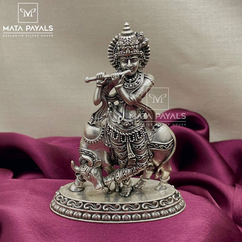 Divinity Shri Krishna Oxidised Idol