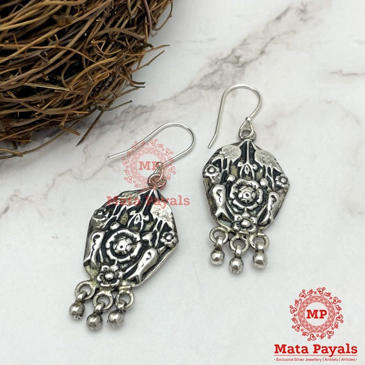 Mandala Oxidised Earring
