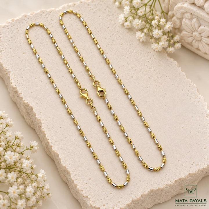 Shinny Gold Silver Payal