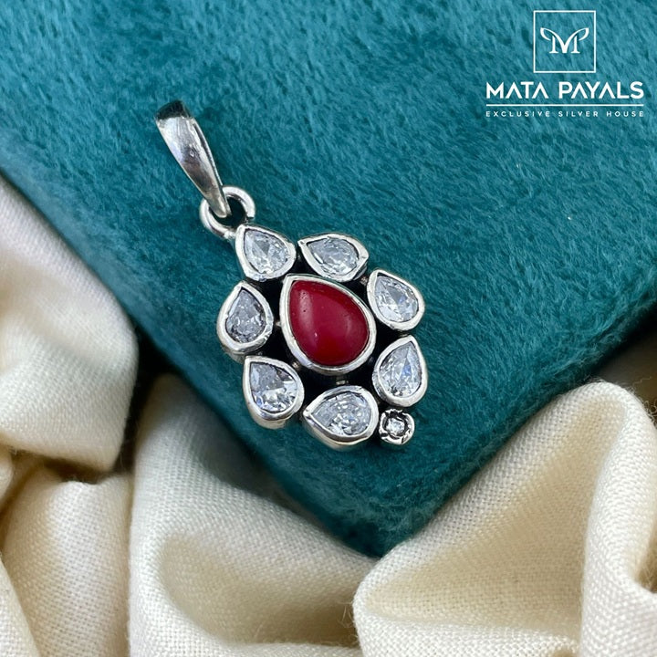 Coral Stone Pendant