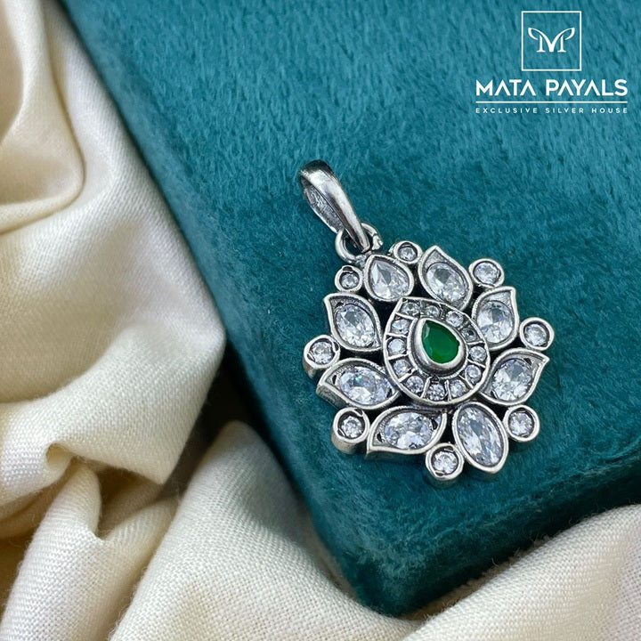 Green Lotus Pendant