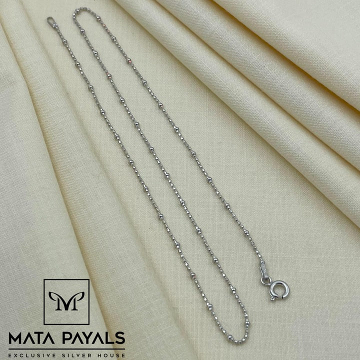 Silver Beaded Neckchain