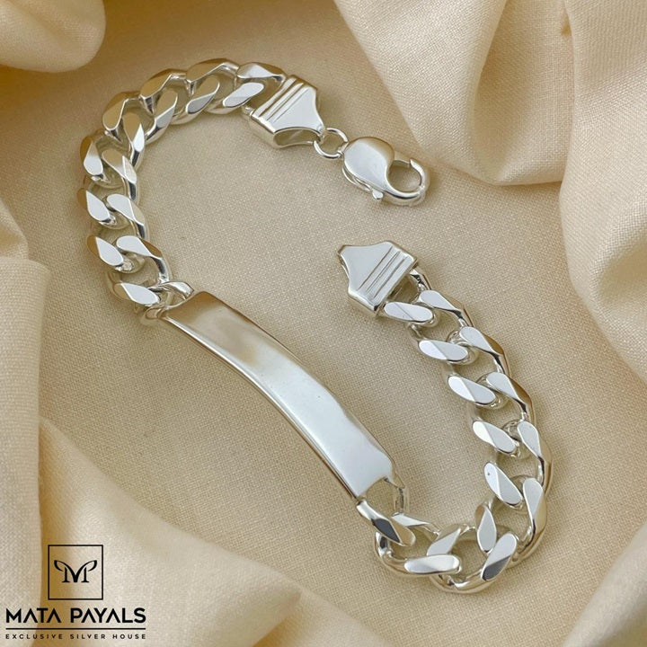 Plain Silver Men's Bracelet