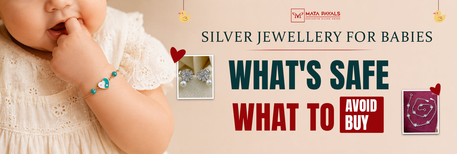 Silver Jewellery for Babies: What's Safe, What to Avoid, What to Buy | Mata Payals 