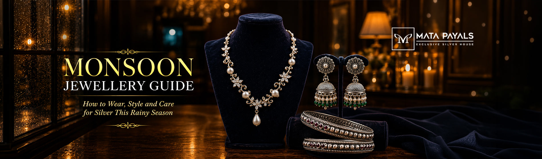 Monsoon Jewellery Guide: How to Wear, Style and Care for Silver This Rainy Season | Mata Payals