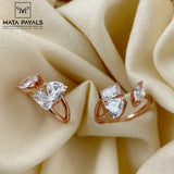 Dashing Zircon Toe Ring