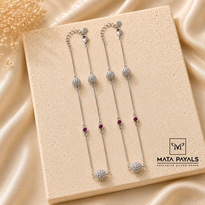 Classic Zircon Anklet