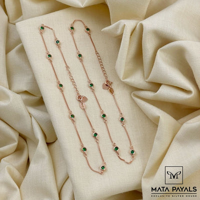 Superlative Green Anklet