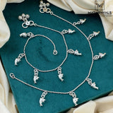 Oxidised Fish  Anklet
