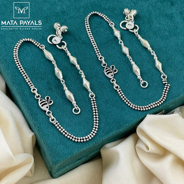 Fancy Oxidised Anklet