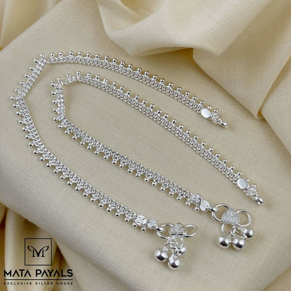 Eccentric Silver Anklet