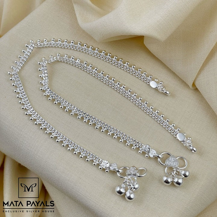 Eccentric Silver Anklet