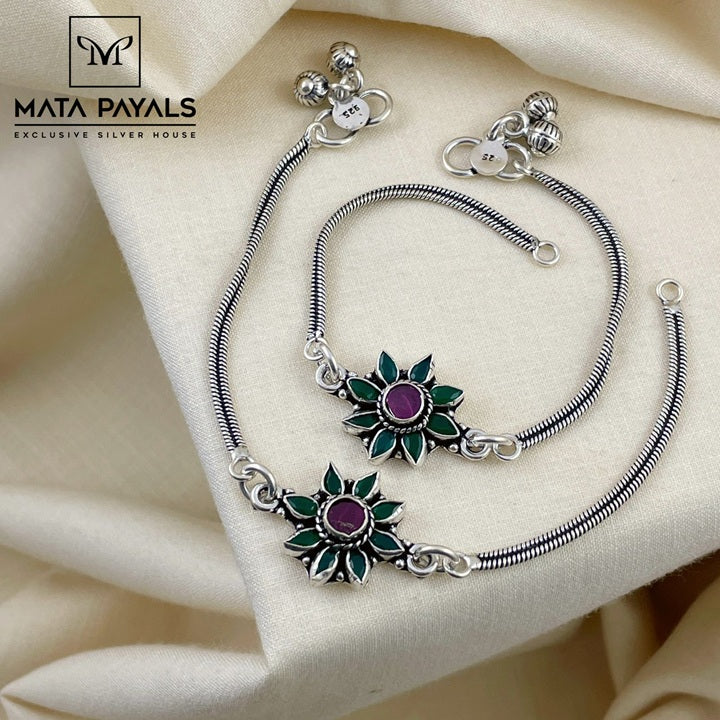 Oxidised Baby Anklet